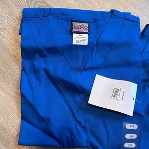 Cherokee Royal Blue Workwear Scrub Pants & Top